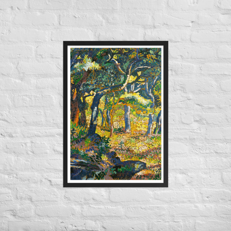 Henri Edmond Cross's Clearing in Provence - Plakat med indramning