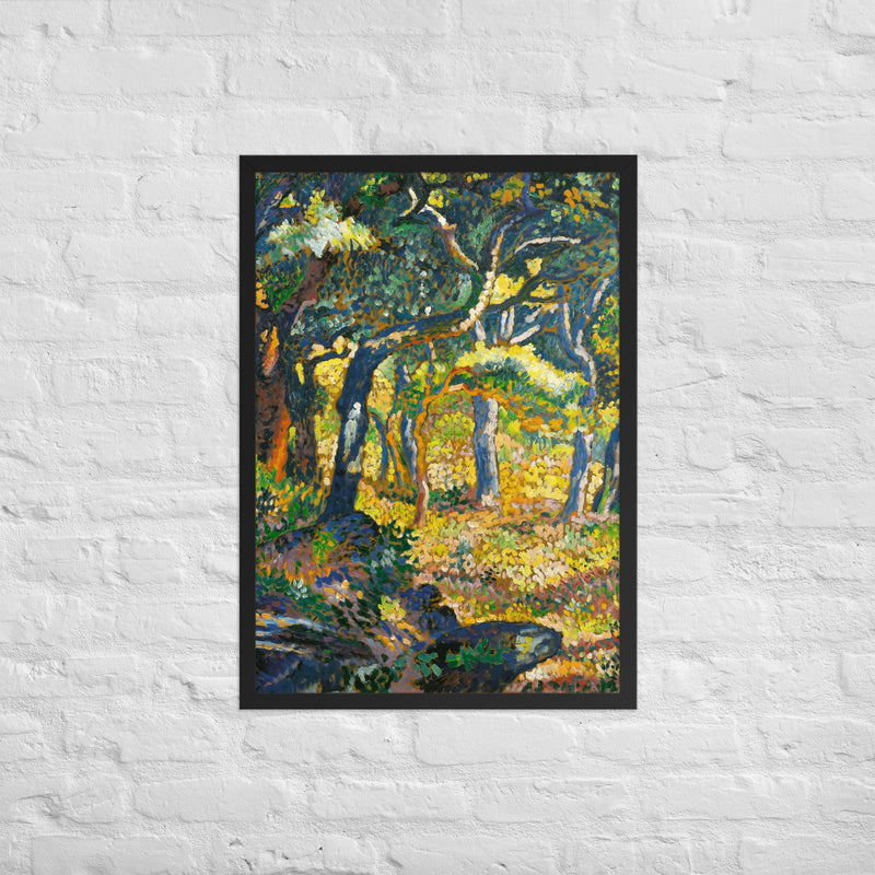 Henri Edmond Cross's Clearing in Provence - Plakat Med ramme