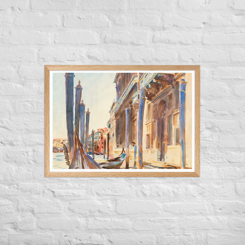 Grand Canal - Plakat med indramning