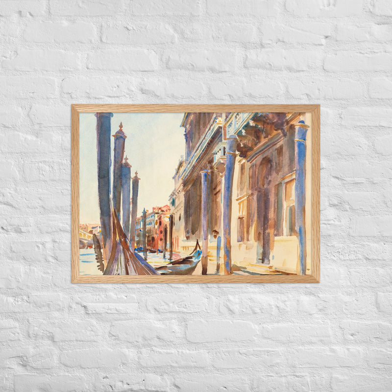 Grand Canal - Plakat Med ramme