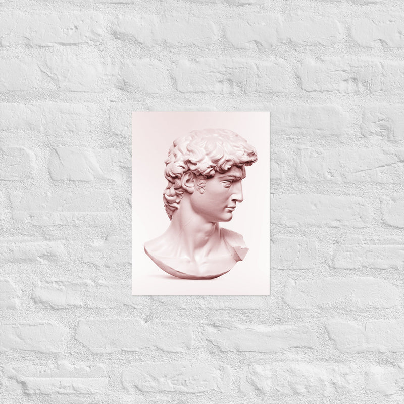 Pink romersk statue - Plakat