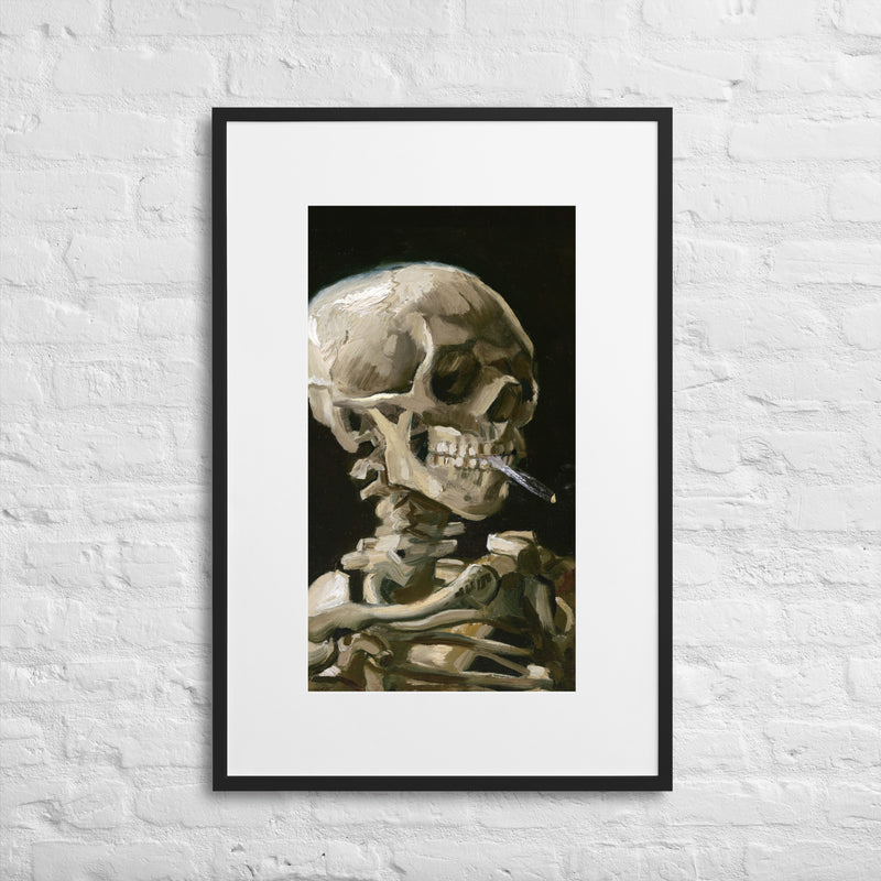 Vincent van Gogh skelet - Plakat med indramning